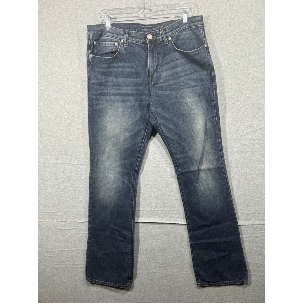 Gap Premium Slim Jeans Dark Wash Denim Everyday Casual Pants‎ Men's 34x34